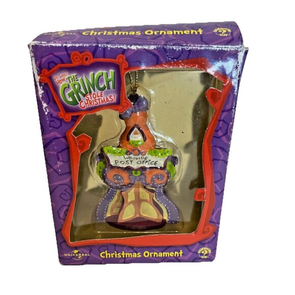 The Grinch Who Stole Christmas Whoville Post Office Ornament New in Box - Picture 1 of 8